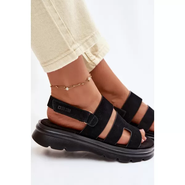  Sandale de dama BIG STAR SHOES TT274484 NEGRU 