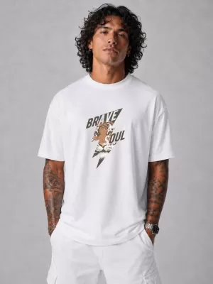 Tricou pentru bărbați DSTREET NX1010R-WH-O ALB