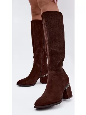 Cizme de dama S.BARSKI HY62-8122 CIOCOLATĂ