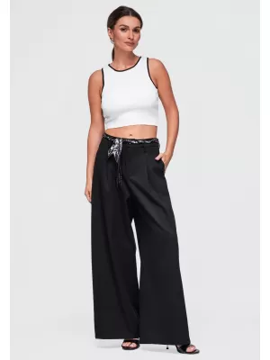 Pantaloni de dama OMBRE OW-PA-E0020 NEGRU