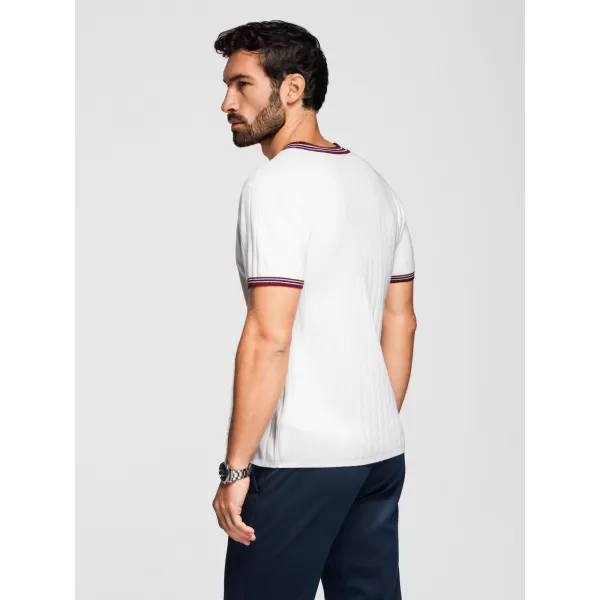  Tricou pentru bărbați OMBRE OM-TSCT-0266 ALB 