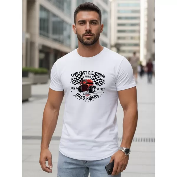  Tricou pentru bărbați DSTREET NX5087R-WH ALB 