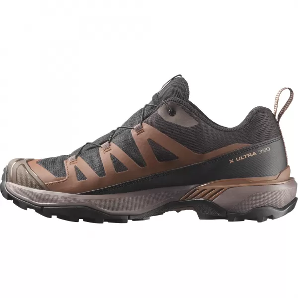  Pantofi pentru bărbați SALOMON X ULTRA 360 GORE-TEX L45473300 NEGRU/GRI PESCĂRUŞ ÎNCHIS/PĂMÂNT ÎNTUNECAT 