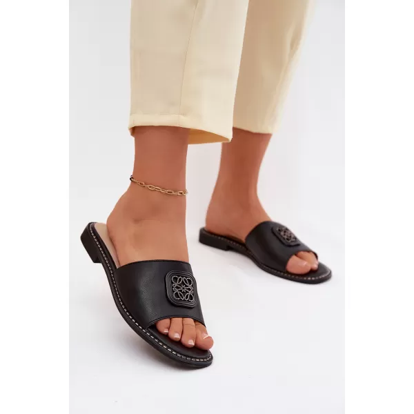  Papuci de damă S.BARSKI KV61-6019 NEGRU 