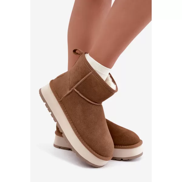 Pantofi de dama BIG STAR SHOES UU274692 MARO/BEJ 