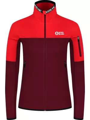 Hanorac pentru femei powerfleece NORDBLANC IDOL NBSFL8337 BURGUNDIA