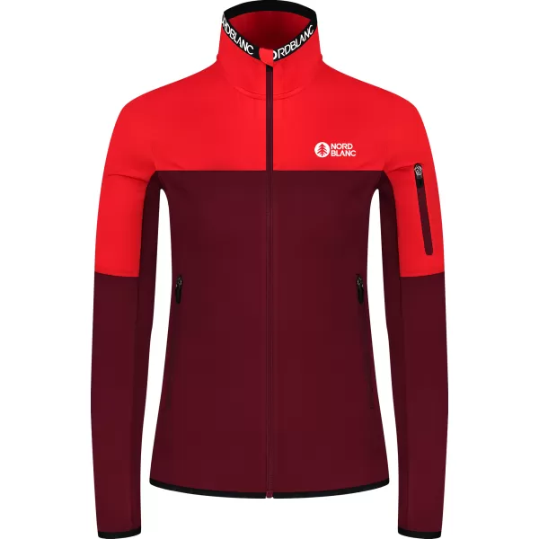  Hanorac pentru femei powerfleece NORDBLANC IDOL NBSFL8337 BURGUNDIA 