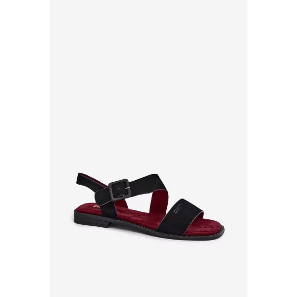  Sandale de dama BIG STAR SHOES TT274490 NEGRU 