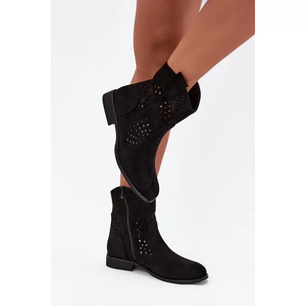  Botine de dama BOTO DA167P NEGRU 
