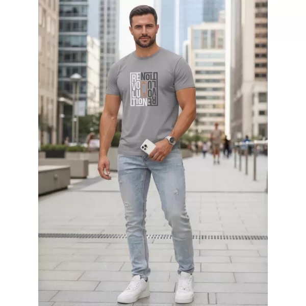  Tricou pentru bărbați DSTREET NX0143R-SL GRI DESCHIS 