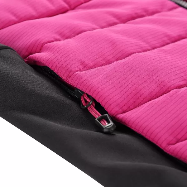  Jacheta pentru copii ALPINE PRO GERLO ROȘU FUCSIA 