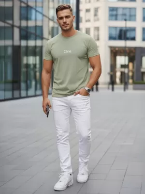 Tricou pentru bărbați DSTREET NX5125R-MO VERDE
