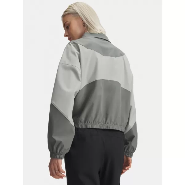  Geaca de dama UNDER ARMOUR RIVAL WOVEN JACKET 1389631-709 ALB 