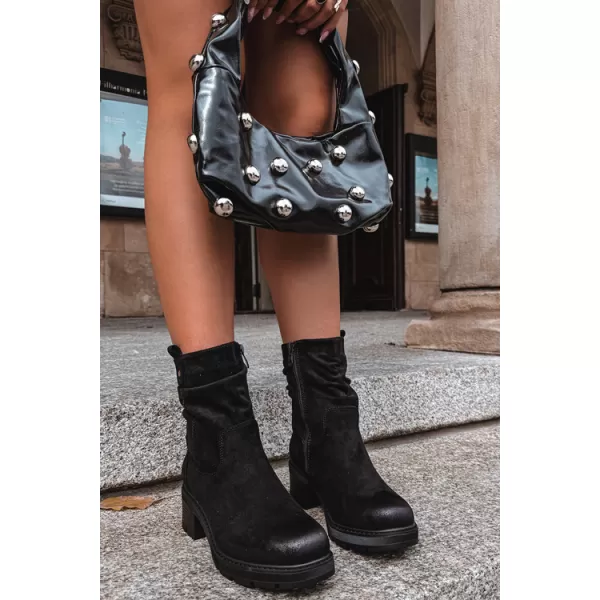  Botine de dama S.BARSKI HY62-8100 NEGRU 