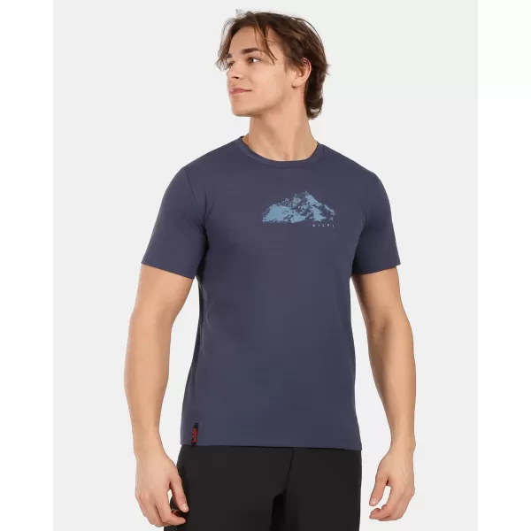  Tricou funcțional pentru bărbați KILPI DIXIE-M 1M0303KI ALBASTRU ÎNCHIS 