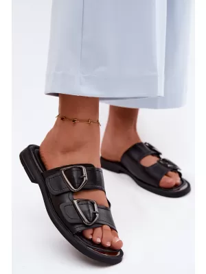 Papuci de damă VINCEZA 62304 NEGRU