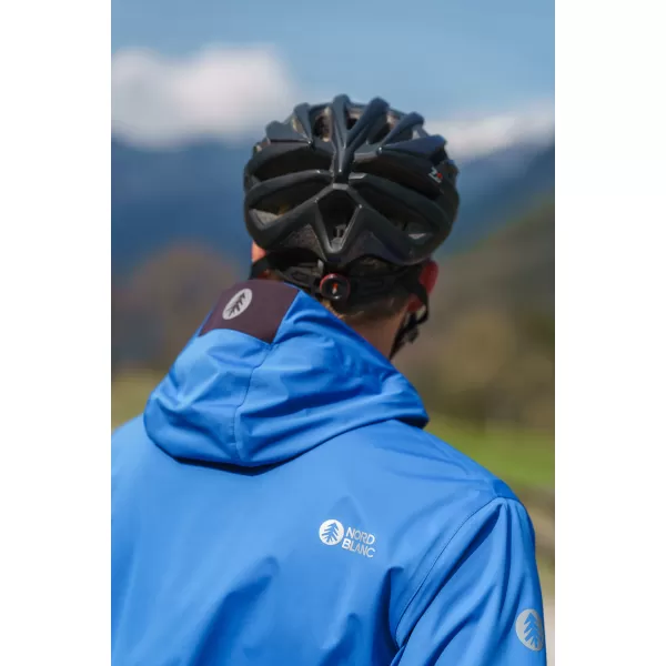  Jachetă softshell impermeabilă pentru bărbați NORDBLANC EXPEDITIOUS NBSSM8323 ALBASTRU 