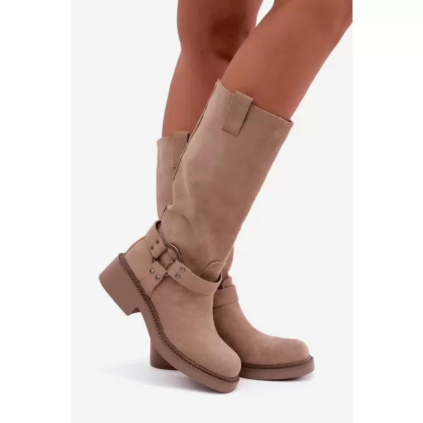  Cizme de dama BOTO LQ-163 KAKI 