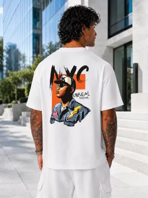 Tricou pentru bărbați DSTREET NX4004R-WH-O ALB