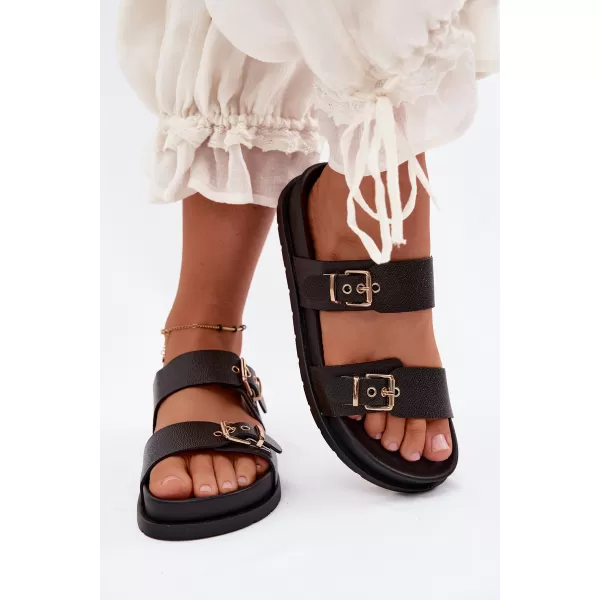  Papuci de damă BOTO LS-873-01 NEGRU 