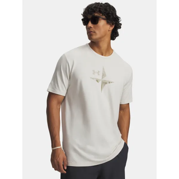  Tricou pentru bărbați UNDER ARMOUR EXPLOR GRAPHIC SS 6012783-110 ALB 
