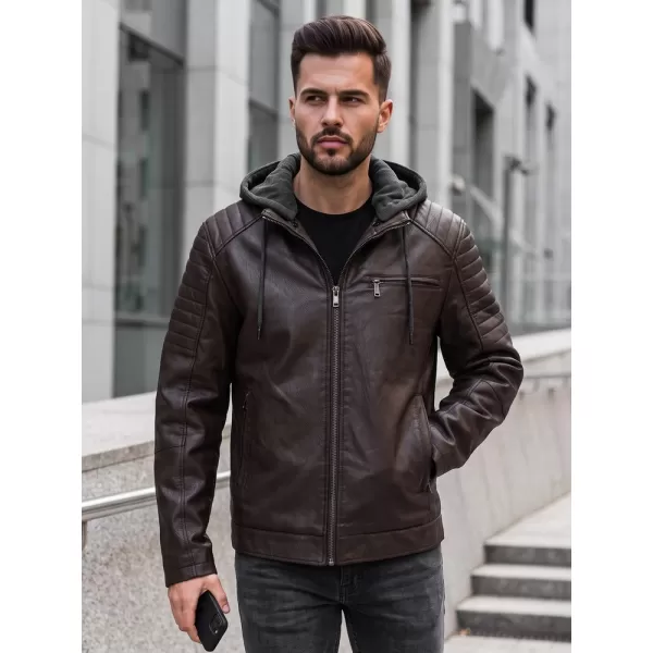  Jachetă pentru bărbați DSTREET TX5142 MARO 
