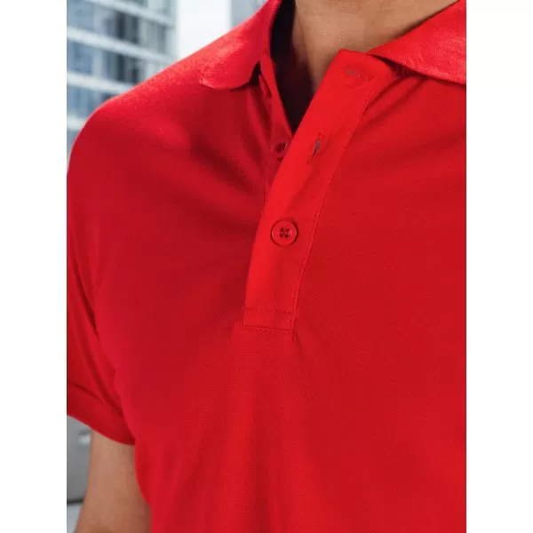  Tricou pentru bărbați cu guler DSTREET PX0515 ROŞU 