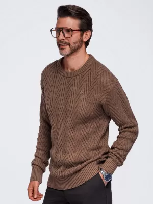 Pulover pentru bărbați OMBRE OM-SWSW-0190 MARO