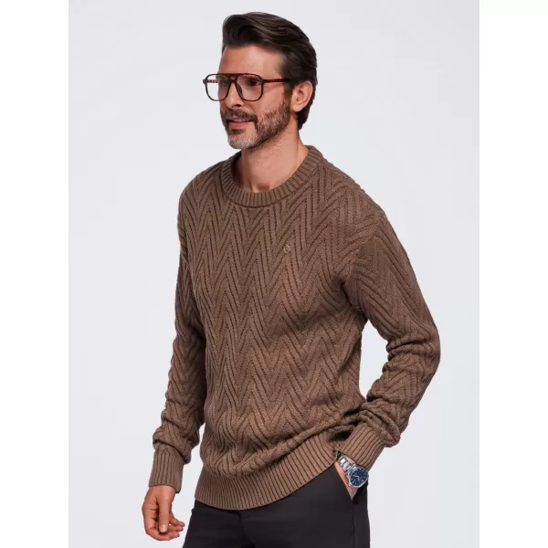  Pulover pentru bărbați OMBRE OM-SWSW-0190 MARO 