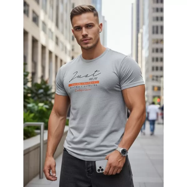  Tricou pentru bărbați DSTREET RX5424 GRI DESCHIS 