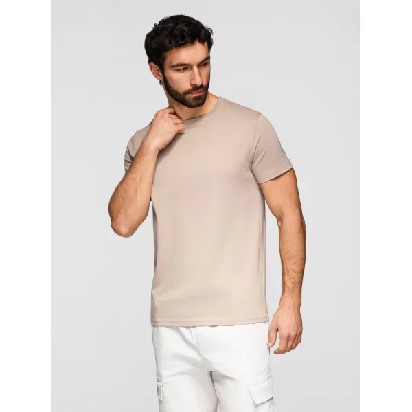  Tricou pentru bărbați OMBRE OM-TSBS-0268 GRI-VERDE/ALB/BEJ 