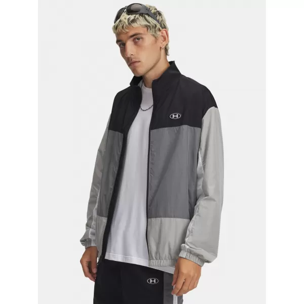  Jachetă pentru bărbați UNDER ARMOUR ICON WOVEN TRACK FZ 6009436-001 NEGRU 