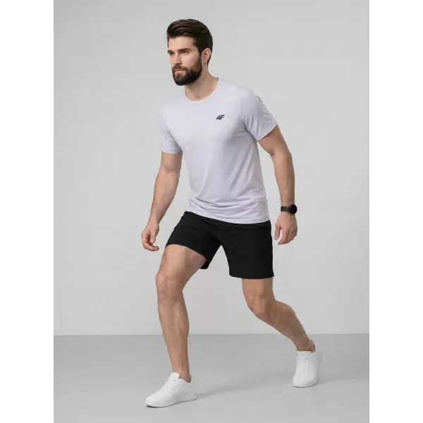  Tricou pentru bărbați 4F WAW25TTSHM2373 APROAPE ALB 