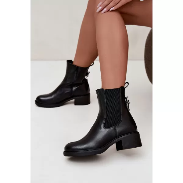  Botine de dama SERGIO LEONE BT-04 NEGRU 