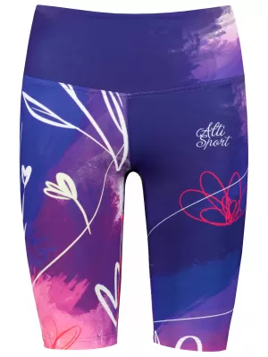 Jambiere premium pentru genunchi pentru femei (marimi noi) ALTISPORT VOJ/ALW083LEG06 VIOLET
