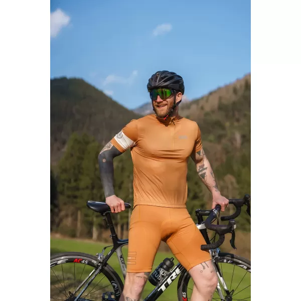  Tricou de ciclism pentru bărbați NORDBLANC CAMEL NBSMF8079 MARO 