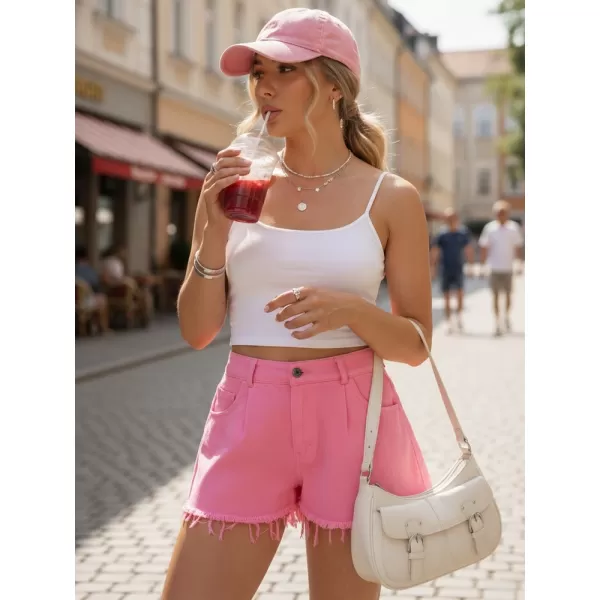  Pantaloni scurți de damă DSTREET SY0535 ROZ 