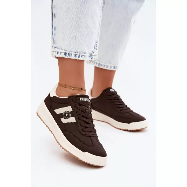  Adidași de damă BIG STAR SHOES UU274024 MARO/BEJ 
