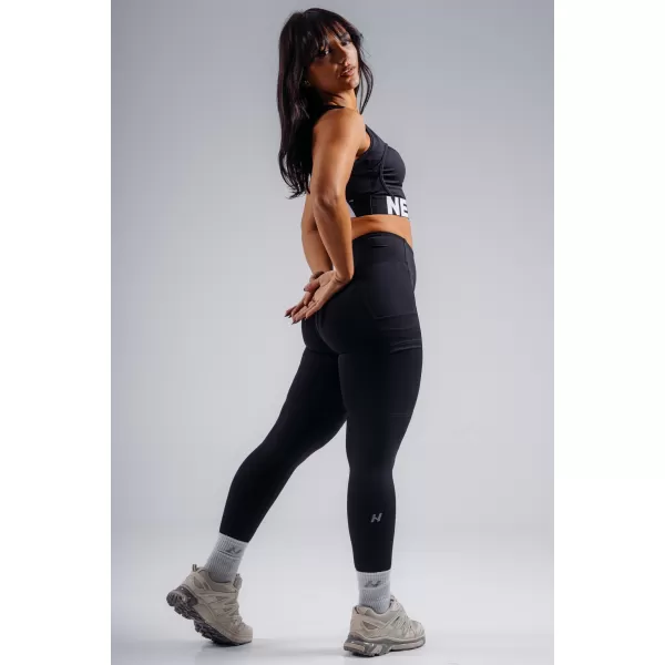  Leggings modelați cu talie înaltă, cu buzunare NEBBIA PRIMAL 851 NEGRU 