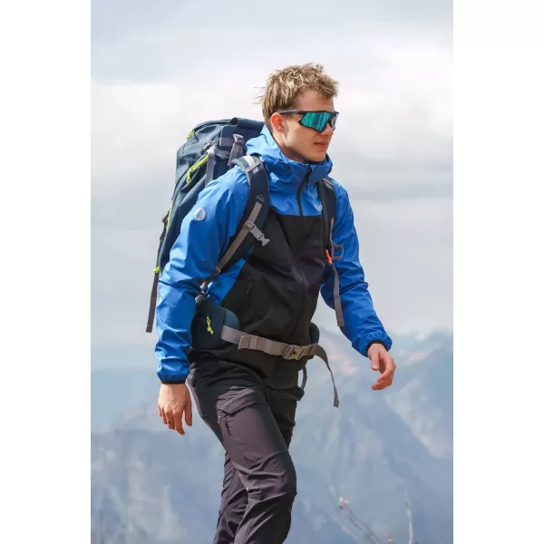  Jachetă softshell impermeabilă pentru bărbați NORDBLANC EXPEDITIOUS NBSSM8323 ALBASTRU 