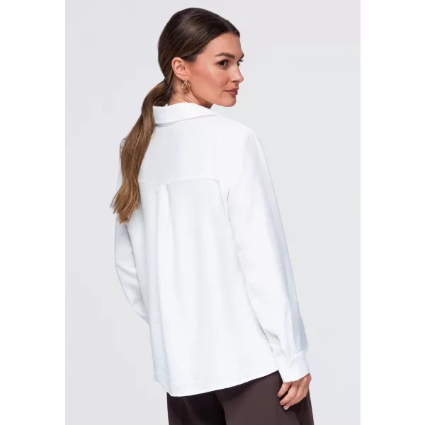  Cămașă de damă OMBRE OW-SH-E0073 ALB 