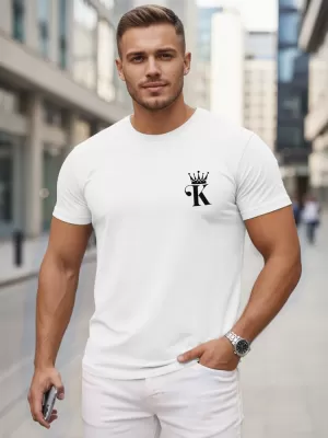 Tricou pentru bărbați DSTREET NX5104R-WH ALB