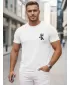 Tricou pentru bărbați DSTREET NX5104R-WH ALB
