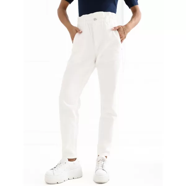  Pantaloni de dama SUBLEVEL D70059Z62399A1 ALB 