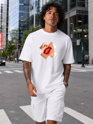 Tricou pentru bărbați DSTREET NX1009R-WH-O ALB
