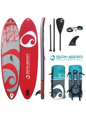Placă cu vâsle SPINERA Professional Rental 106 ROŞU