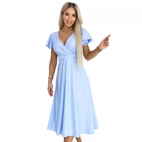  Rochie NUMOCO 675-1 ALBASTRU DESCHIS 