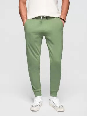 Pantaloni de trening pentru bărbați OMBRE OM-PABS-0305 VERDE