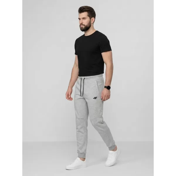  Pantaloni pentru bărbați 4F WMM00TTROM1676 MELANGE GRI DESCHIS RECE 