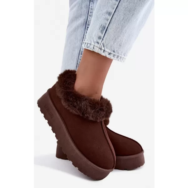  Oameni de zăpadă pentru femei BIG STAR SHOES UU274203 UMBRE MARO/BEJ 